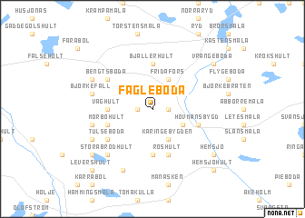 map of Fågleboda