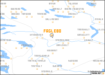 map of Fåglebo