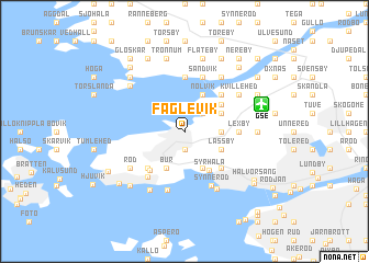 map of Fåglevik