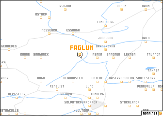 map of Fåglum