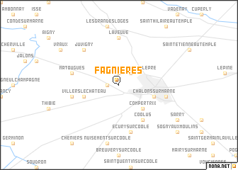 map of Fagnières