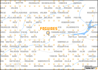 map of Faguiães