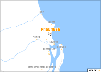 map of Fagundes