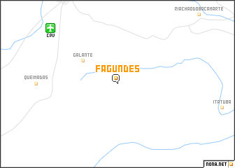 map of Fagundes