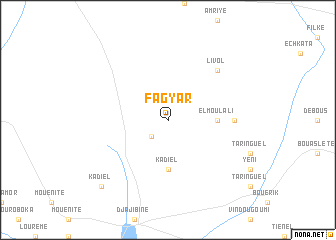 map of Fagyar