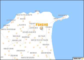 map of Fahama