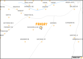 map of Fahday