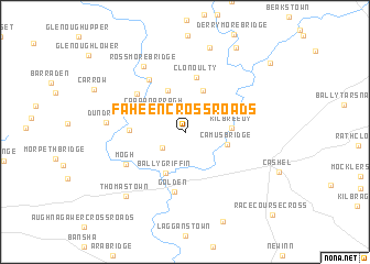 map of Faheen Cross Roads