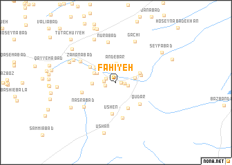 map of Fahīyeh