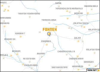 map of Fahneh