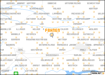 map of Fahnen