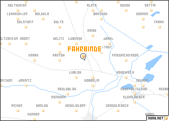 map of Fahrbinde