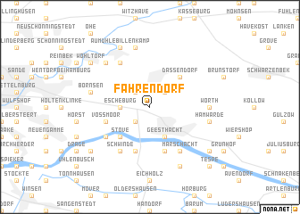 map of Fahrendorf