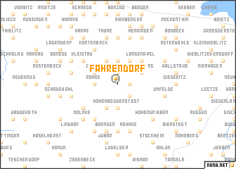 map of Fahrendorf