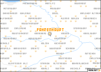 map of Fahrenhaupt