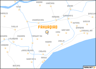 map of Fahuaqiao