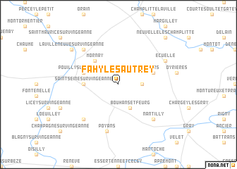 map of Fahy-lès-Autrey