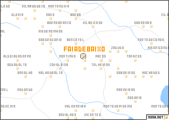 map of Faia de Baixo