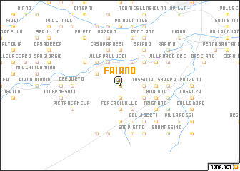 map of Faiano