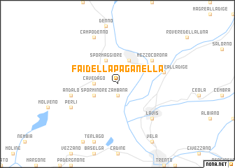 map of Fai della Paganella