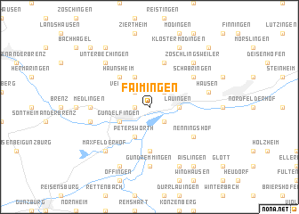 map of Faimingen