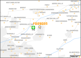 map of Fairborn