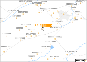 map of Fairbrook