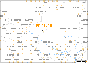 map of Fairburn