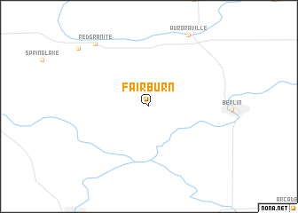 map of Fairburn