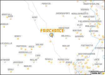 map of Fairchance