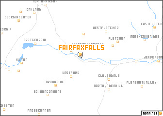 map of Fairfax Falls