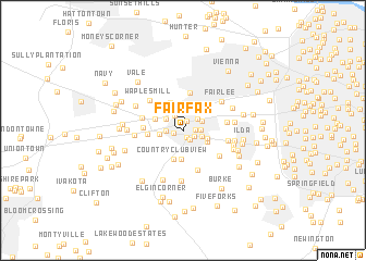 map of Fairfax