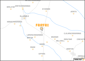 map of Fairfax