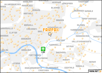 map of Fairfax