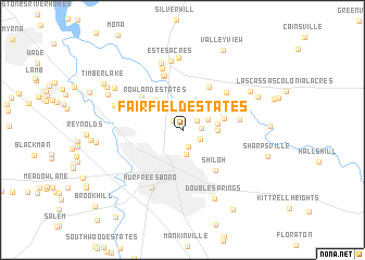 map of Fairfield Estates