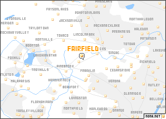 map of Fairfield