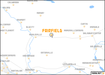 map of Fairfield