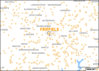 map of Fairfield