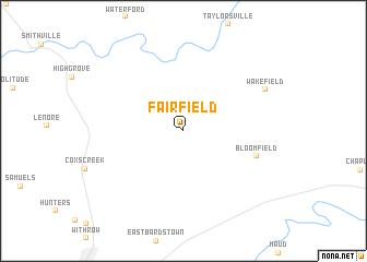 map of Fairfield