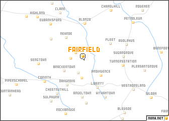 map of Fairfield