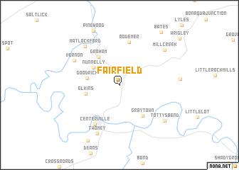 map of Fairfield