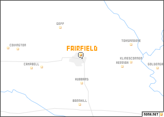 map of Fairfield