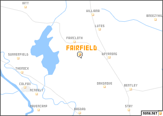 map of Fairfield