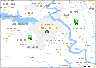 map of Fairfield