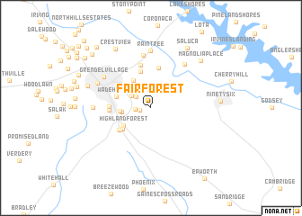 map of Fairforest