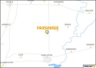 map of Fairgrange