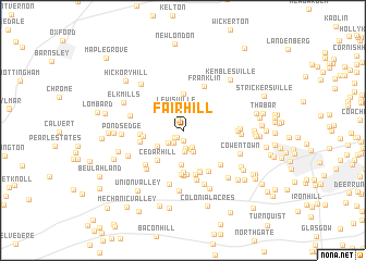 map of Fair Hill