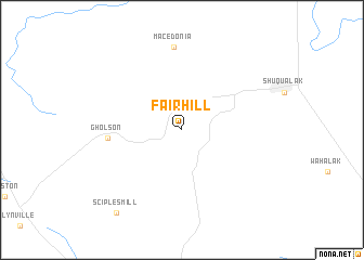 map of Fairhill