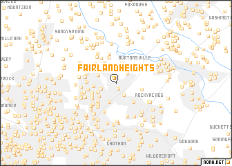 map of Fairland Heights