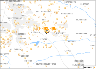 map of Fairlane